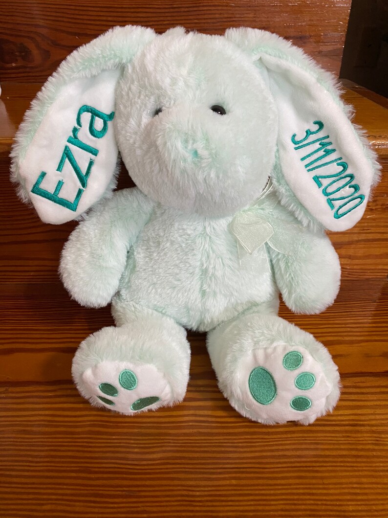 Personalized Stuffed Bunny Plush Bunny Easter Bunny | Etsy