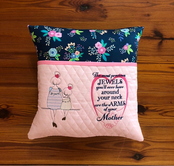 Mother Reading Pillow pocket Pillow book Pillow Etsy