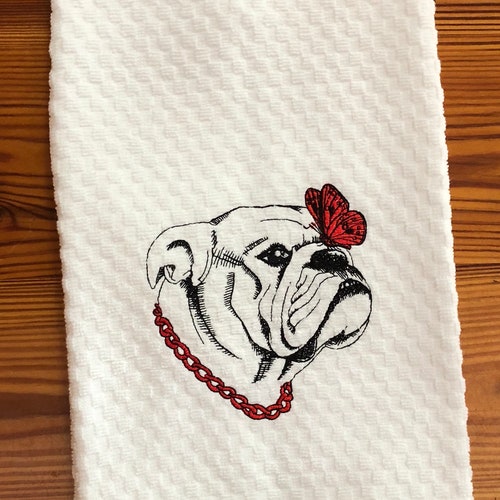 Paño de cocina de bulldog inglés