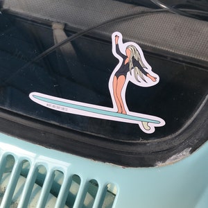 Surfgirl sticker