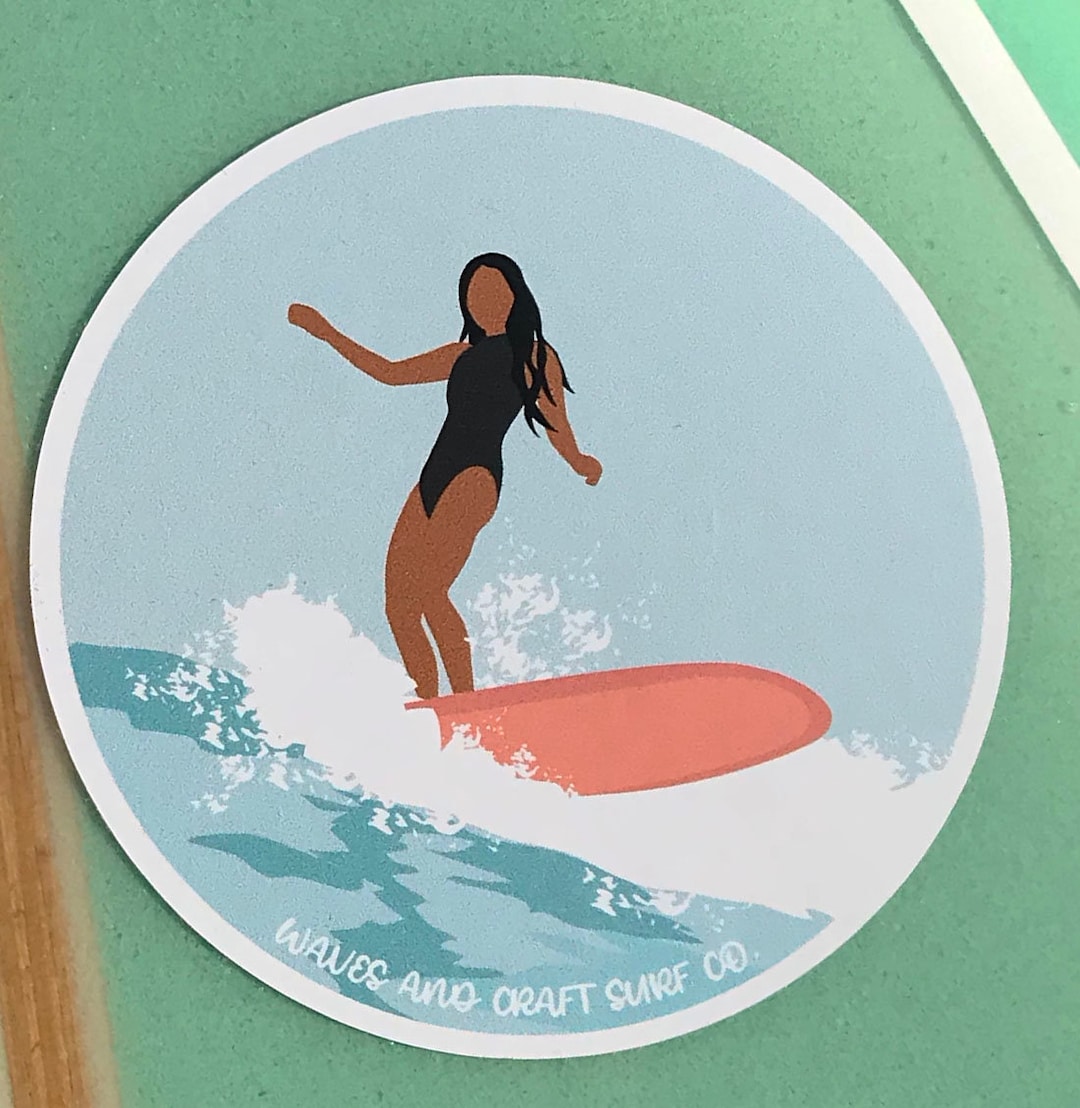 【surf_girl様】エスロッコ　テラコッタ①② Go With the Flow Surf Sticker - Etsy