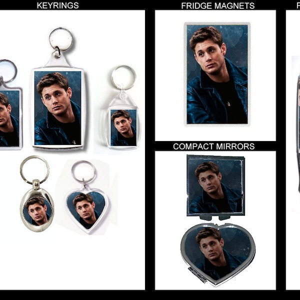 Jensen Ackles Lover Photo Fan Art Gift (Keyrings, Magnets, Mirrors, Pens)