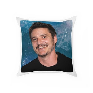 Funda de cojín de Pedro Pascal, regalo con foto de fan art