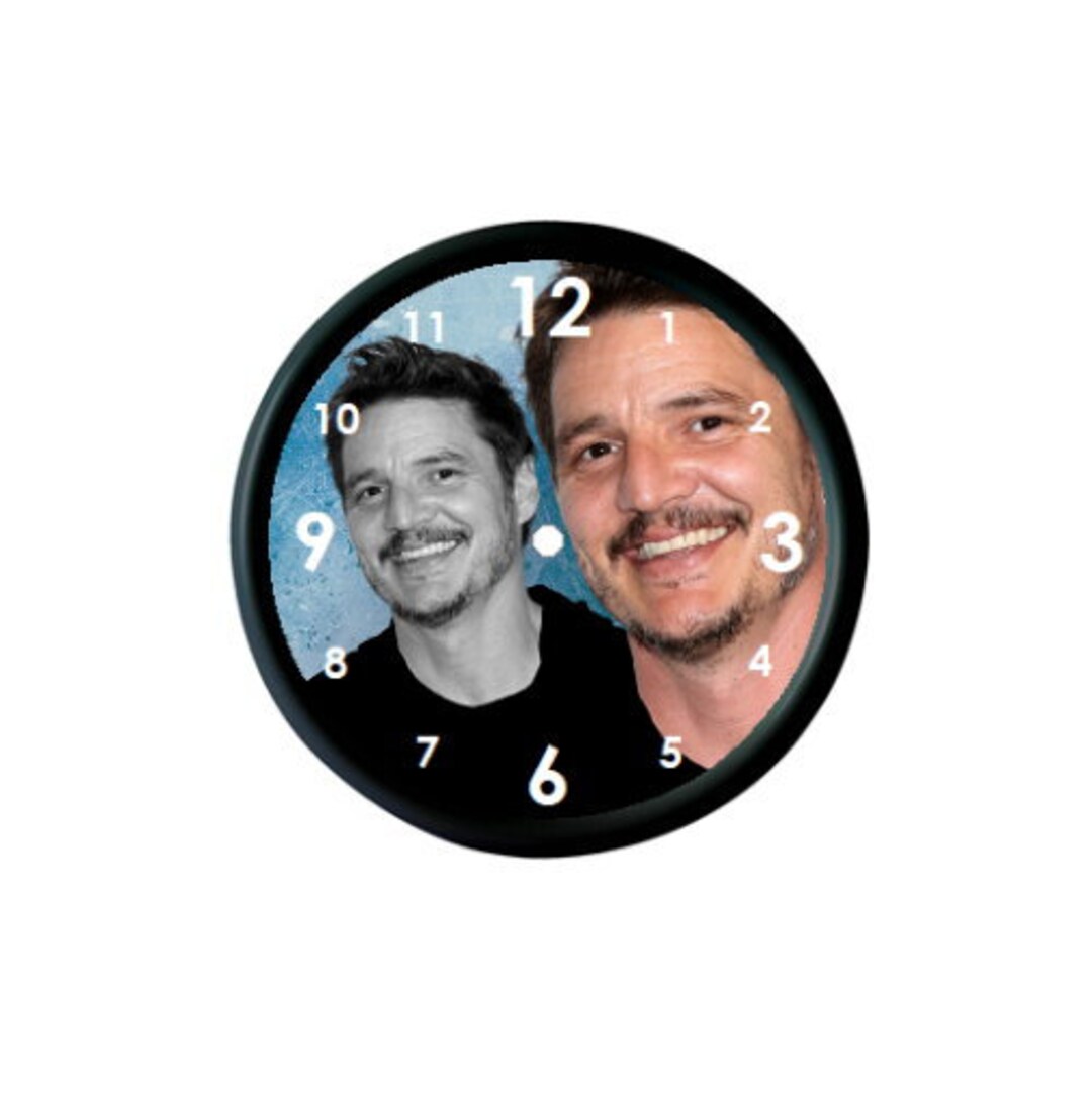 Pedro Pascal Fan Gift Photo Wall Clock - Etsy