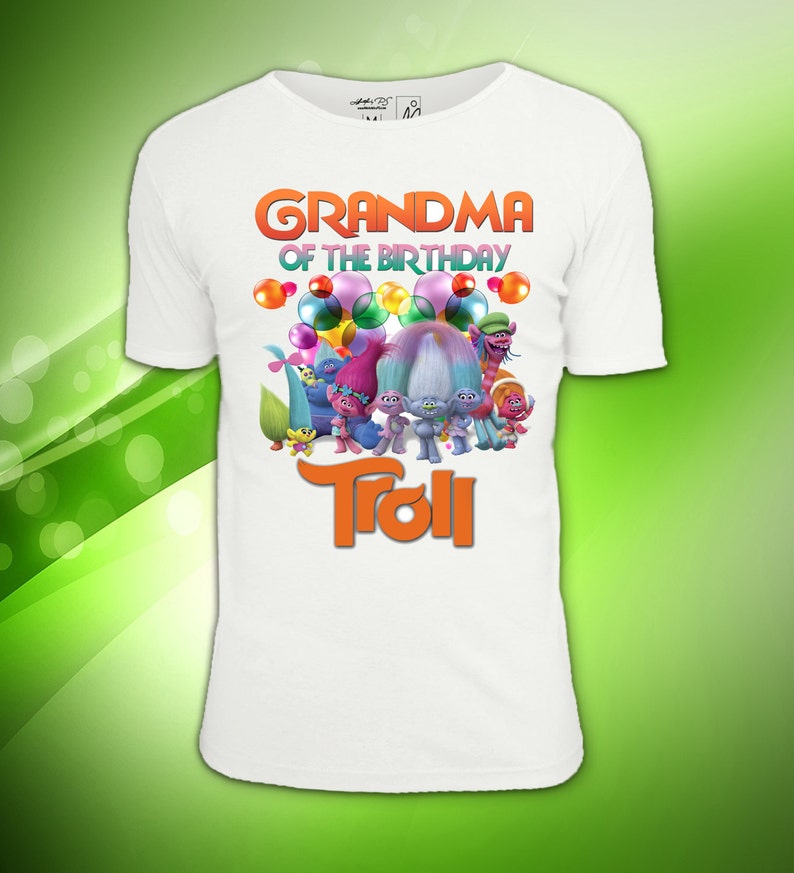 Digital file Trolls Grandma of the Birthday Boy Trolls Mommy Etsy