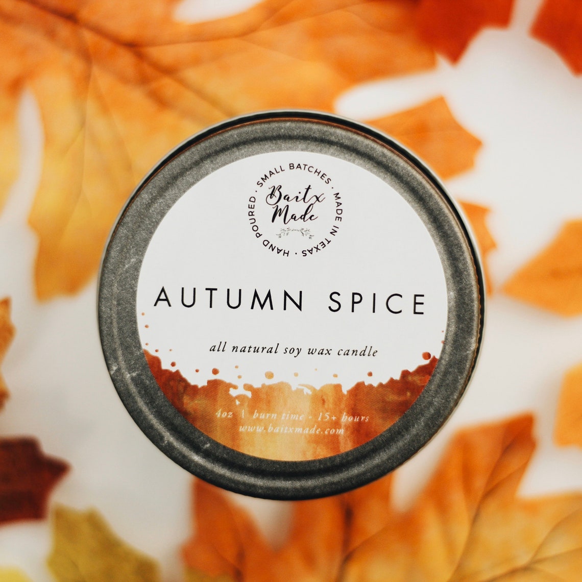 Autumn Spice soy candle fall candle autumn candle cinnamon Etsy