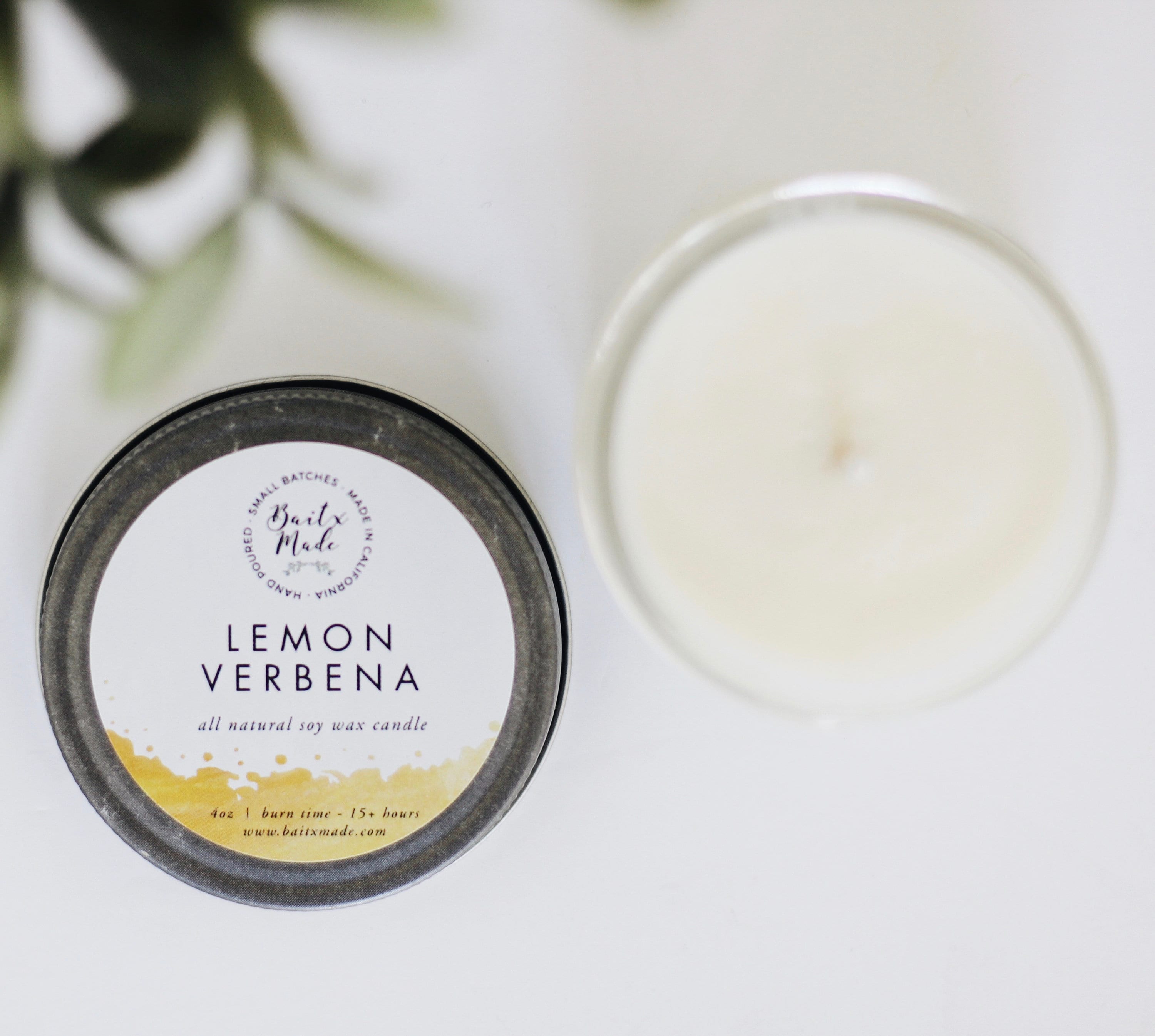 LEMON Verbena//lemon Candle//lemon Verbena Candle//citrus Etsy