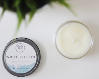 Clean candle, clean cotton candle, fresh candle, spring candle, spa candle, floral candle, beach candle, relaxing candle, natural soy candle