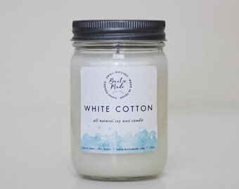 Clean candle, clean cotton candle, fresh candle, spring candle, spa candle, floral candle, beach candle, relaxing candle, natural soy candle