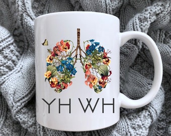 YHWH Breath of Life Botanical Lungs Ceramic Mug, 11 oz., 15 oz.