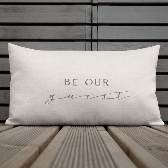 be our guest throw pillow