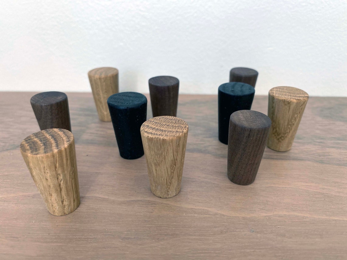Mid Century Modern Wooden Knobs Etsy