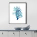 Coral Art Print Printable Teal Coral Digital Nautical Art - Etsy