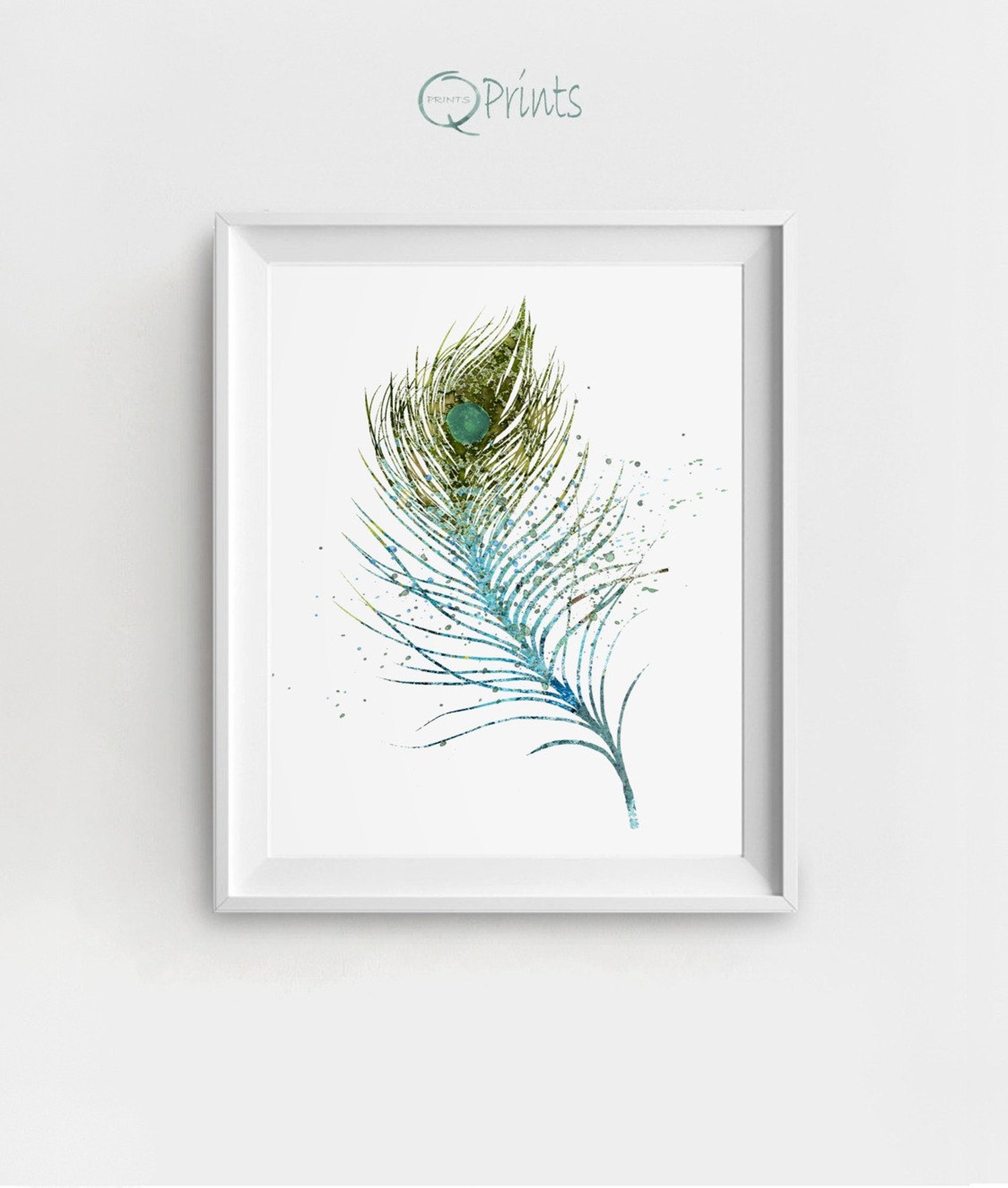 Feather Art Print Printable Feather Digital Feather Feather - Etsy