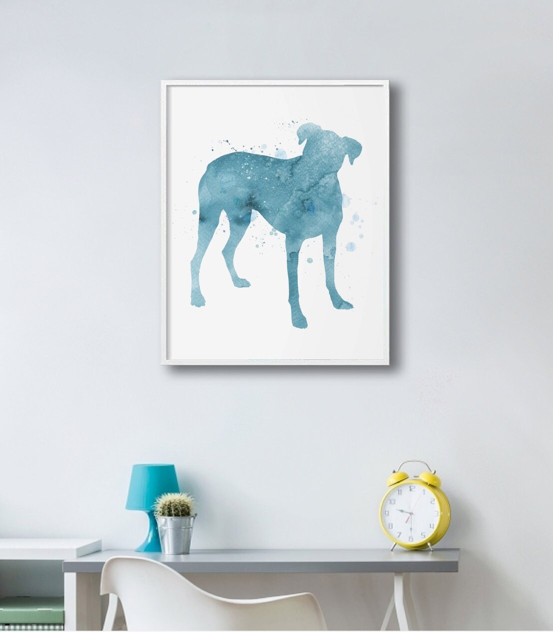 Boxer Printable Blue Boxer Print Boxer Poster Large Wall | Etsy