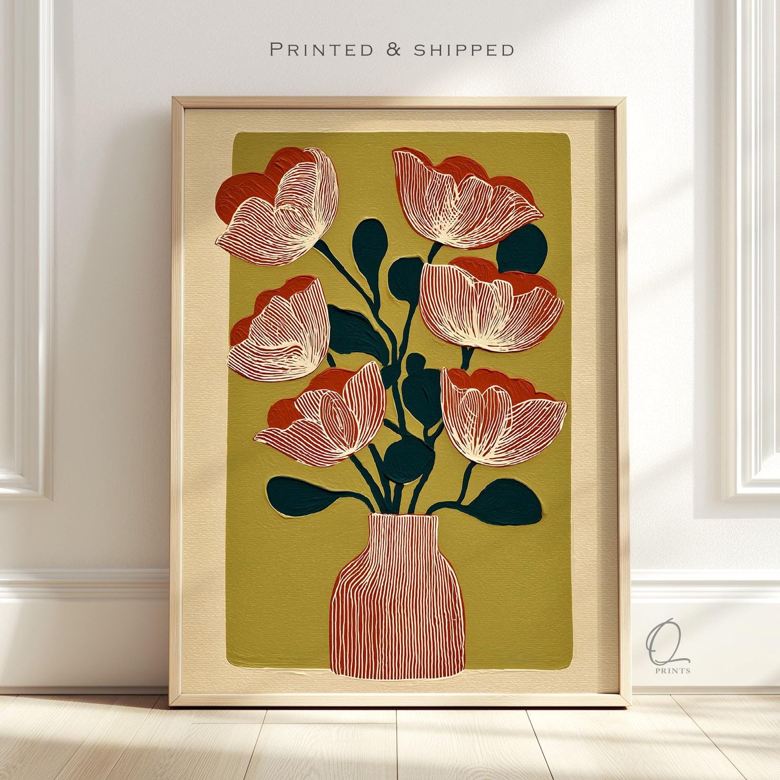 Midcentury Modern Flower Vase - Etsy