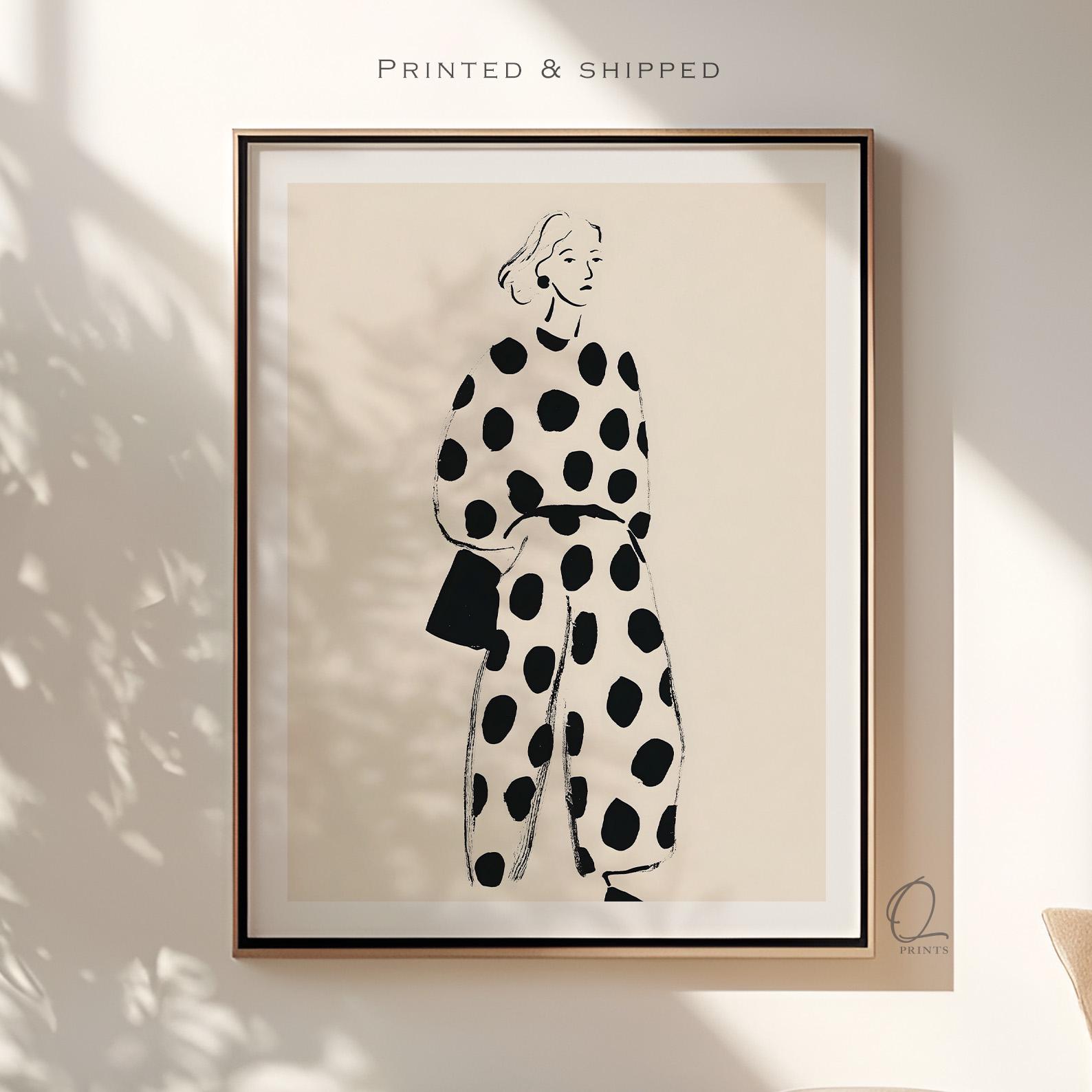 White and Black Polka Dots Vase - Etsy
