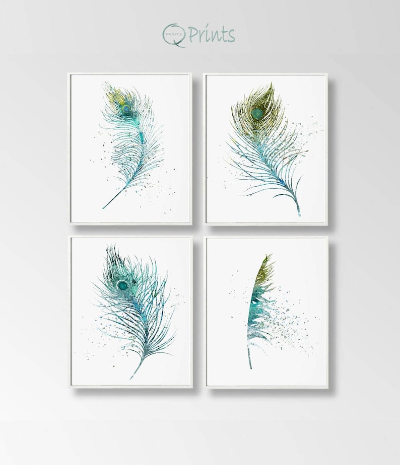 Preset of 4 Feathers, Electronic Feathers, Feather Prints, Printable Feathers, Do it yourself Wall Artwork, Superior Wall Artwork, Turquoise Blue, Watercolor Artwork picture relating to Printable Feathers called Fastened of 4 Feathers, Electronic Feathers, Feather Prints, Printable Feathers, Do it yourself Wall Artwork, High Wall Artwork, Turquoise Blue, Watercolor Artwork