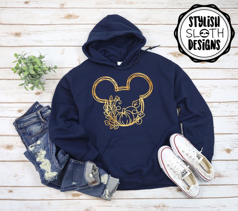 Mickey Pumpkin Hoodie Disney Halloween Hoodie Disney Etsy