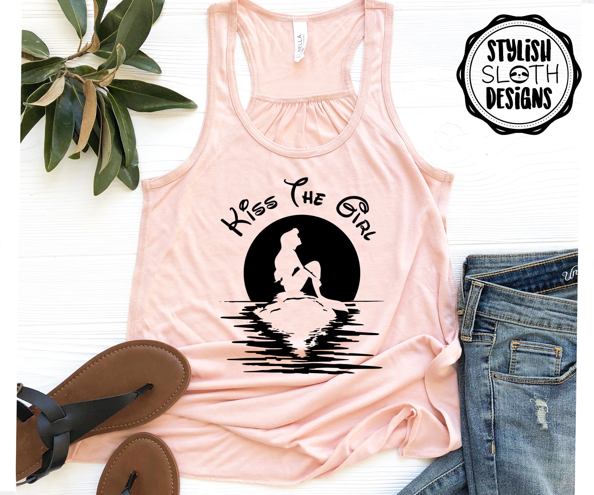 Discover Kiss the girl little mermaid disney tank top, Disneyland  tank top, Shirts,Disney shirts for women, Disney Couple tank, Disney vacation tank
