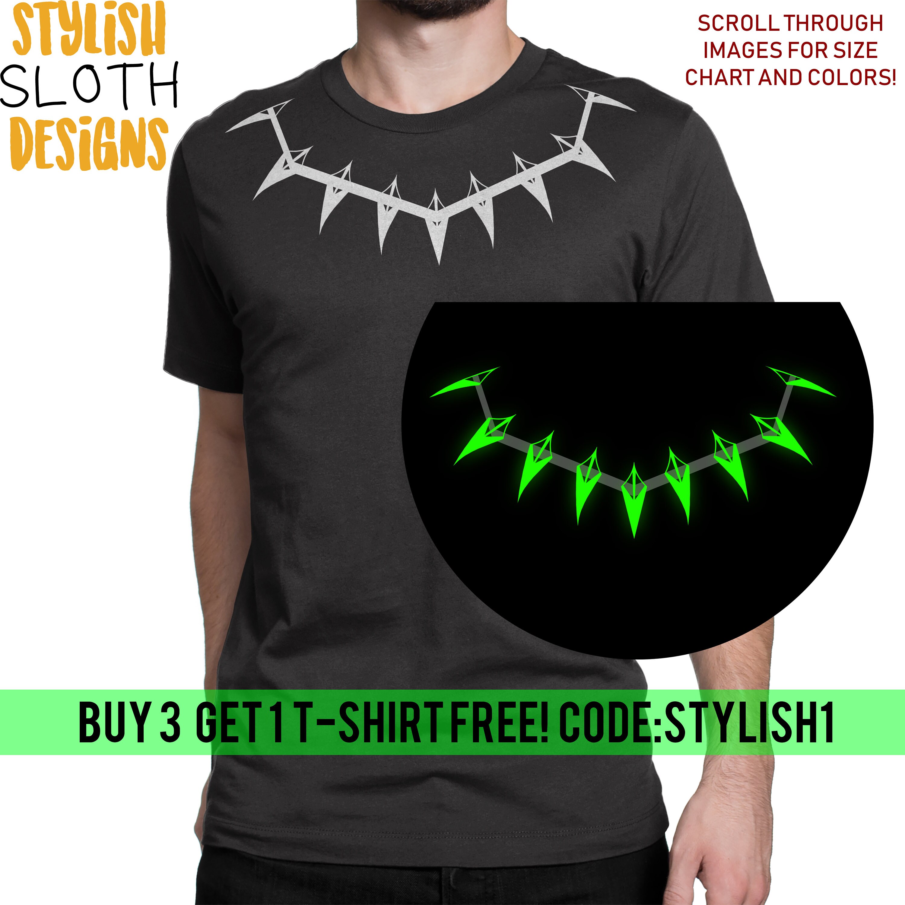 avengers glow in dark t shirt