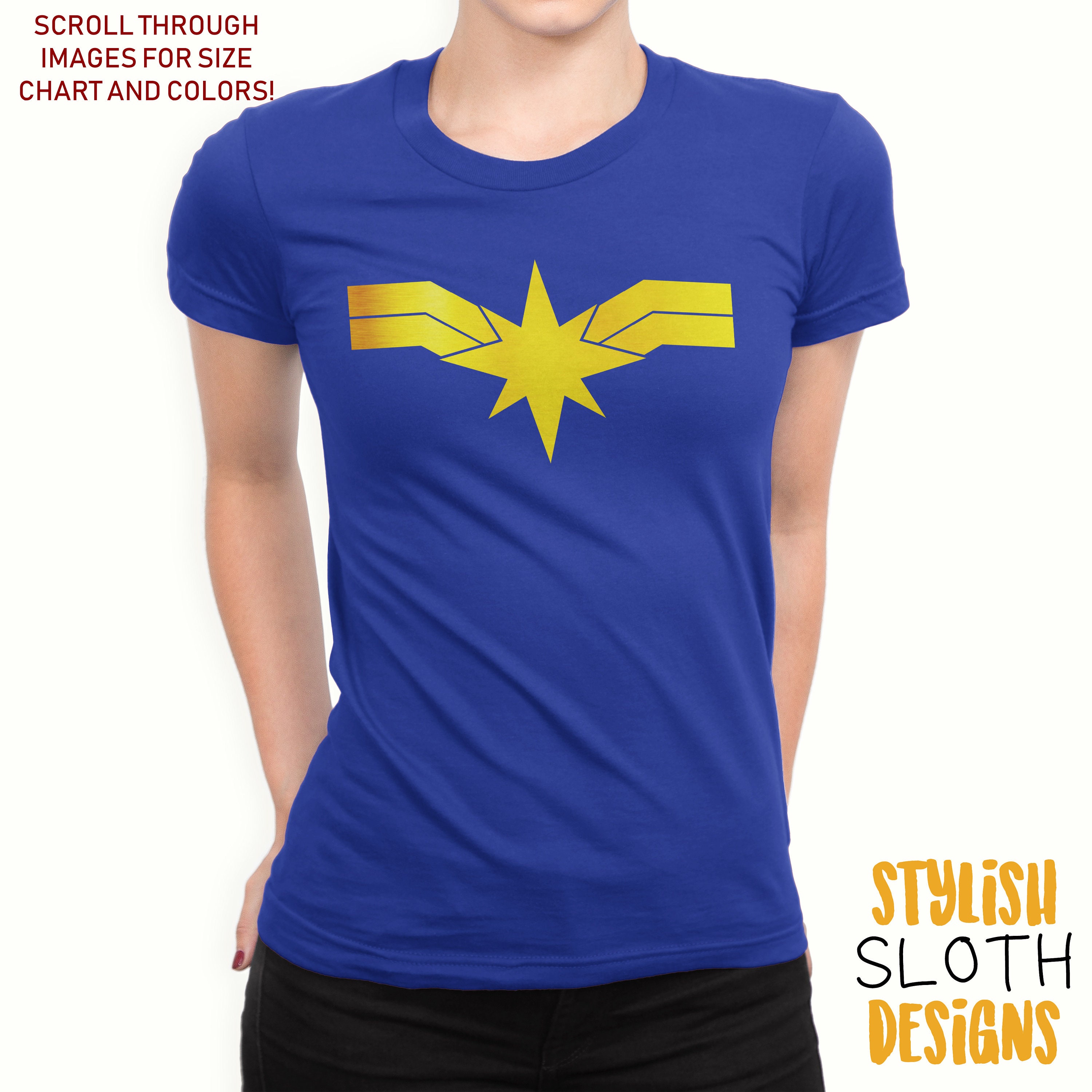 marvel shirt size chart