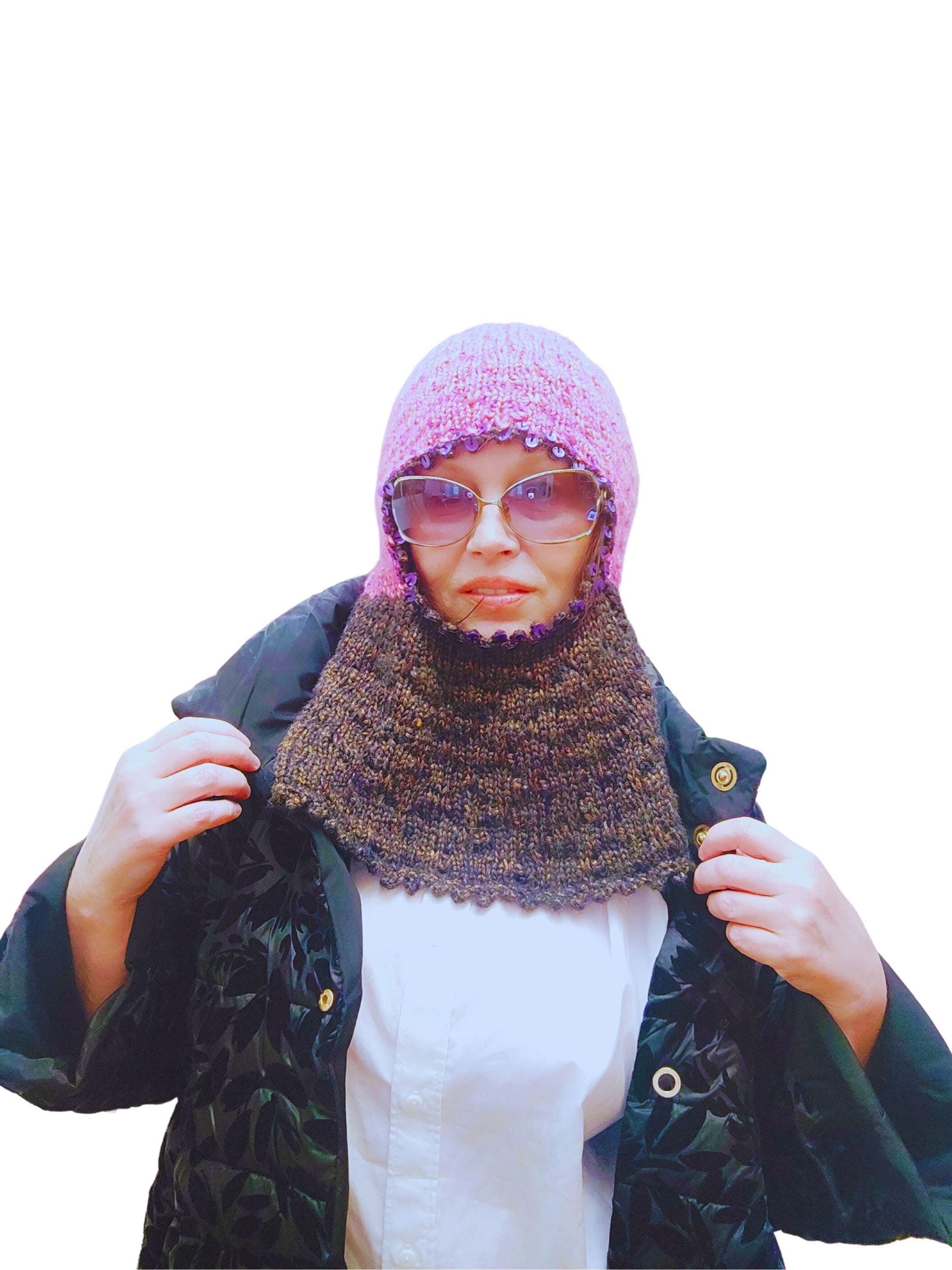 Knit Balaclava With Sequins - Etsy