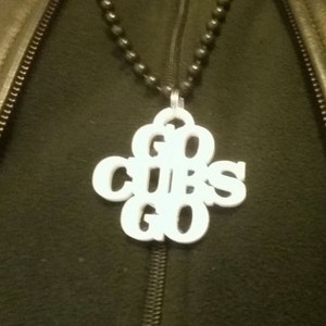 GO CUBS GO Keychain/Pendant Digital File - Chicago Cubs