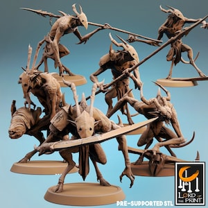 Soldados Infernum - El Señor de la Impresión - Miniaturas DnD RPG Juego de rol Mesa Mazmorras y dragones en miniatura D&D