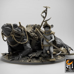 Giant Toad - Lord of the Print - DnD miniaturen RPG Role Playing Game Tafelblad Miniatuur kerkers en draken D&D
