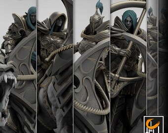 Jinetes Elfos Siri - Señor de la Impresión Rescale Miniatures - Miniaturas DnD Juego de rol Juego de mesa Miniaturas de mazmorras y dragones D&D