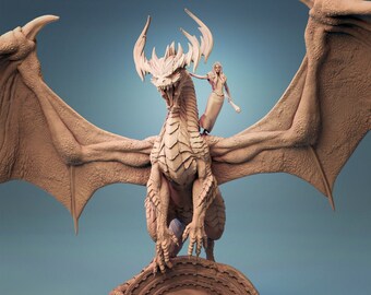 Dragón Verde - Señor de la Impresión - Miniaturas DnD RPG Juego de rol Mesa Mazmorras y dragones en miniatura D&D