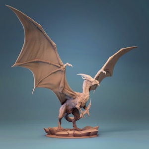 White Dragon - Lord of the Print - Elder - Adult - Young - DnD miniatures RPG Role Playing Game Tabletop Miniature dungeons and dragons D&D