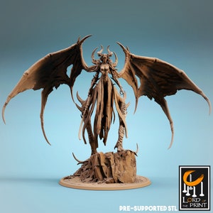 Demon Queen - Lord of the Print - DnD miniatures RPG Role Playing Game Tabletop Miniature dungeons and dragons D&D