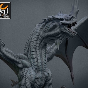 New Green Dragon - Lord of the Print - Elder - Adult - Young - DnD miniatures RPG Role Playing Game Tabletop Miniature dungeons and dragons
