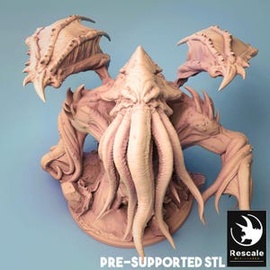 Cthulhu - Lord of the Print Rescale Miniatures - DnD miniatures RPG Role Playing Game Tabletop Miniature dungeons and dragons D&D