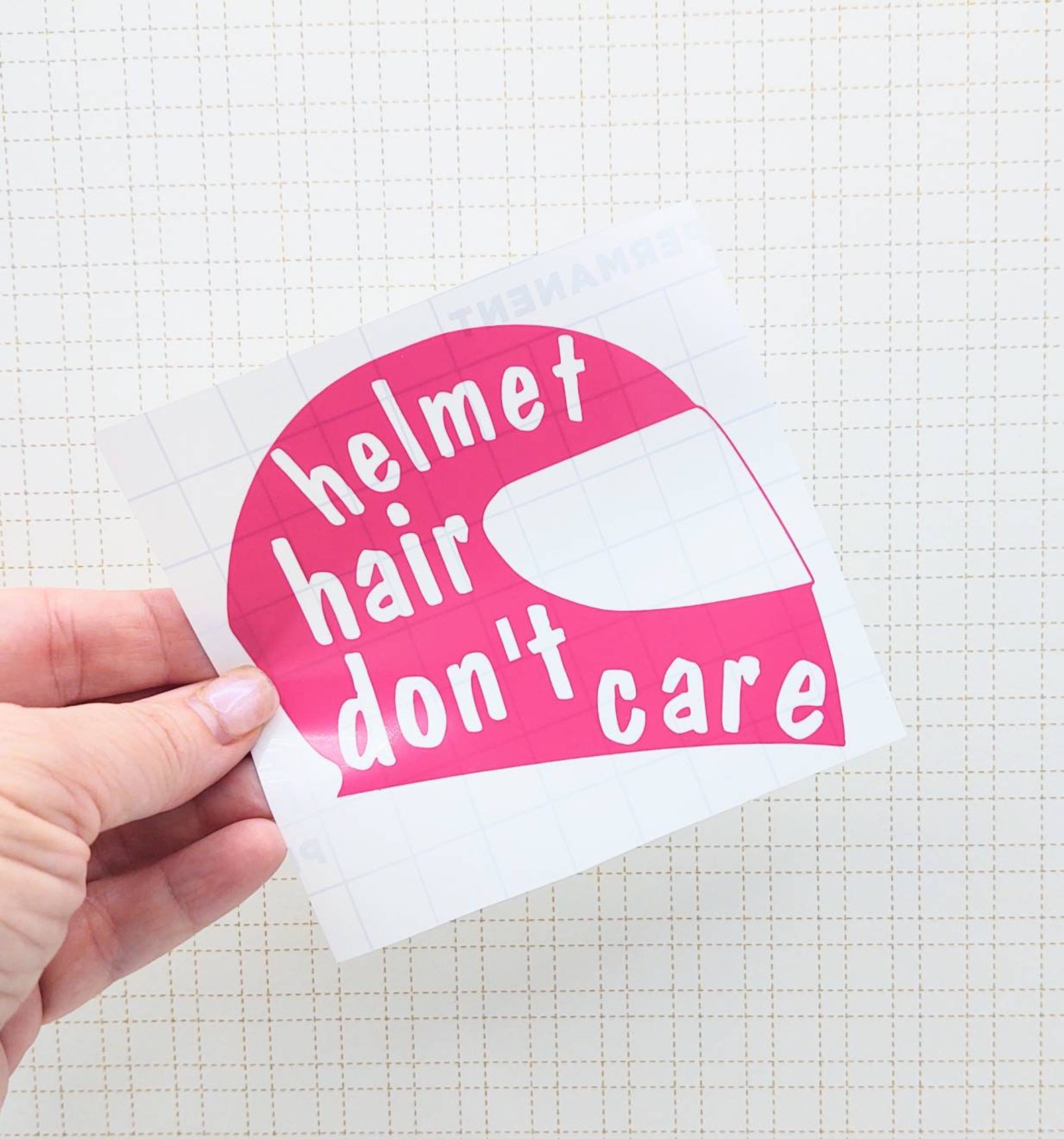 Helmet Decal Sticker Motorcycle Decal for Women Helmet Hair Etsy