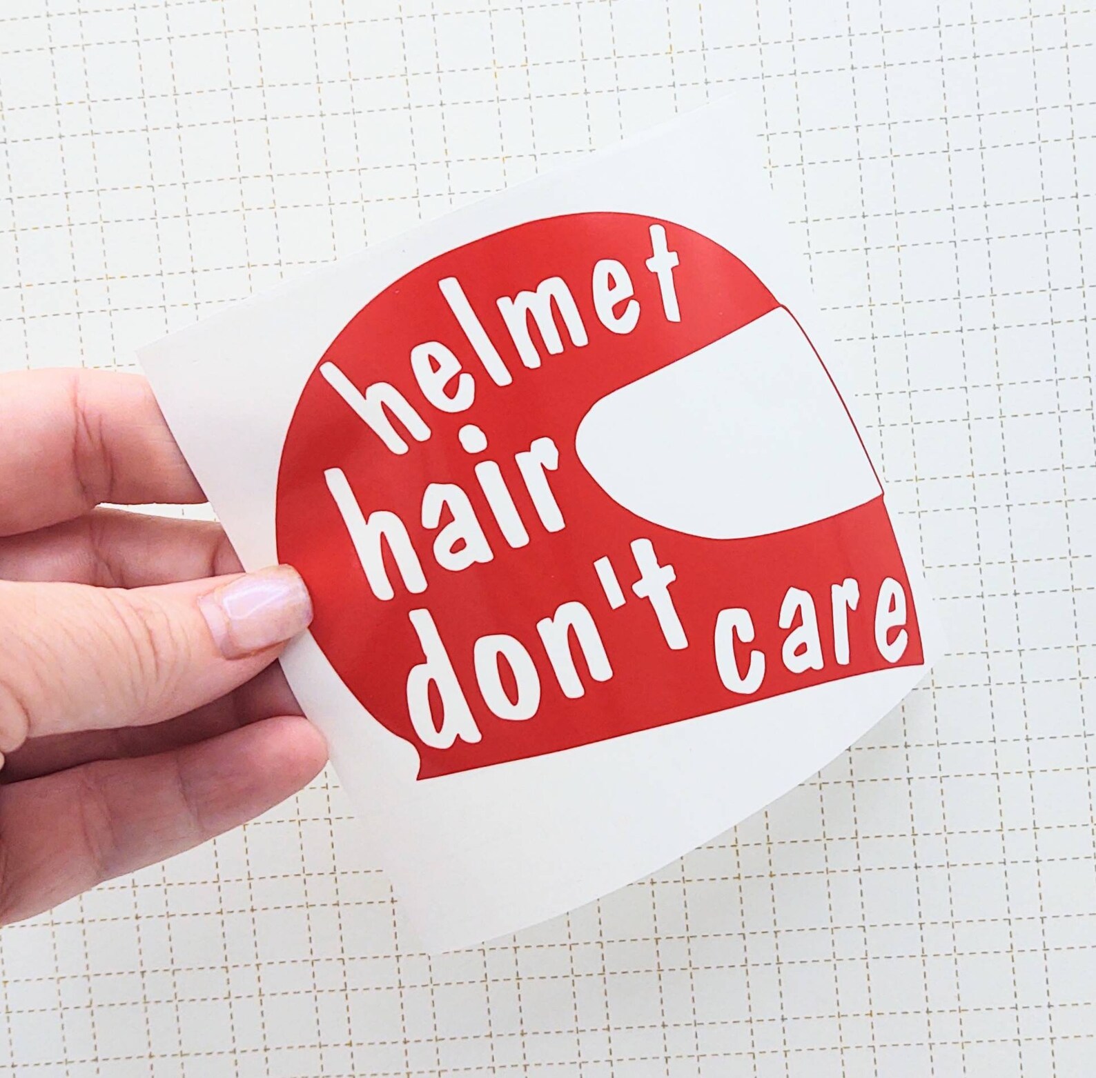 Helmet Decal Sticker Motorcycle Decal for Women Helmet Hair Etsy