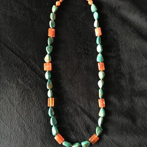 Türkis und Chrysopras Edelsteinkette