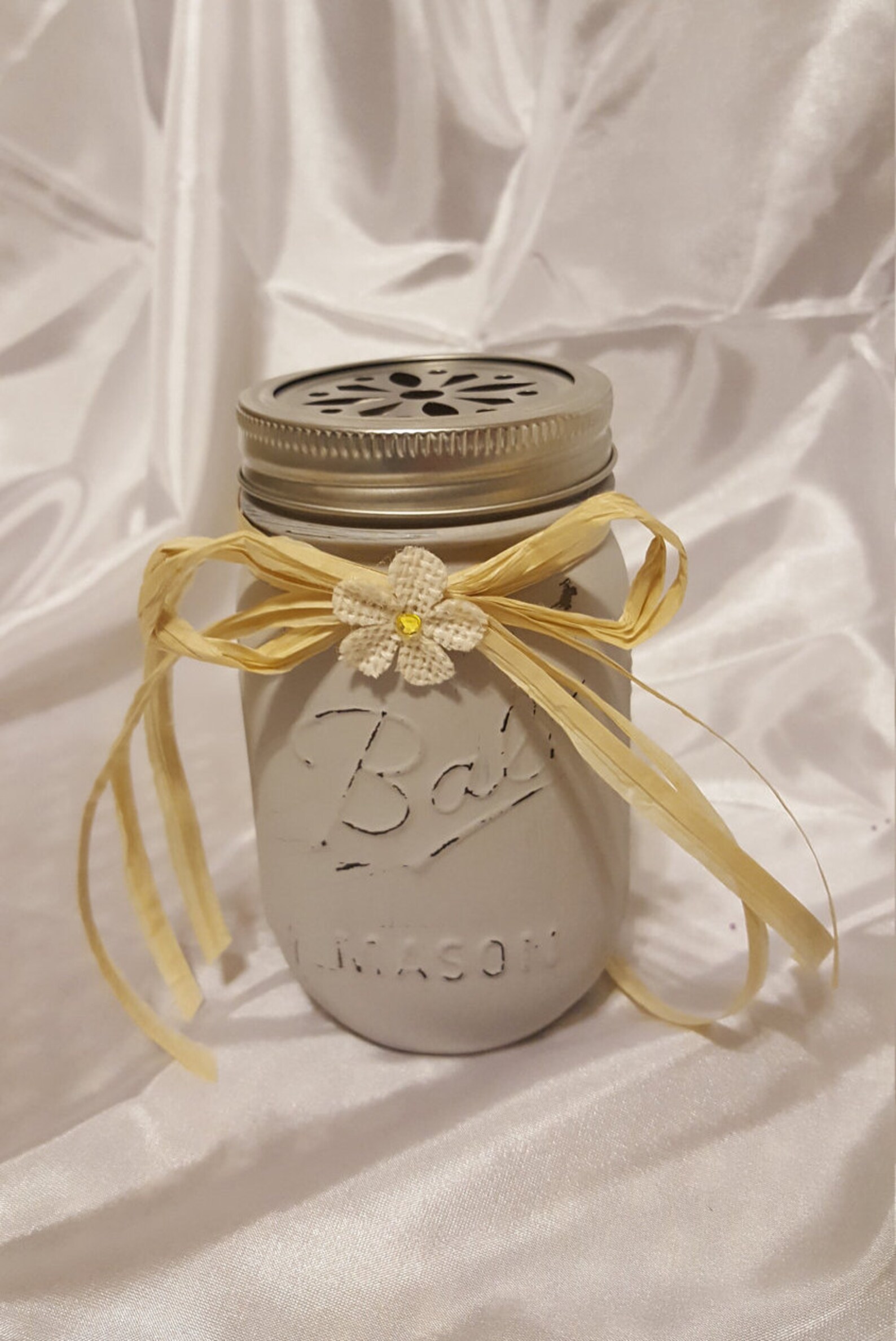 Mason Jar Potpourri Holder Rustic Home Decor Distressed Etsy