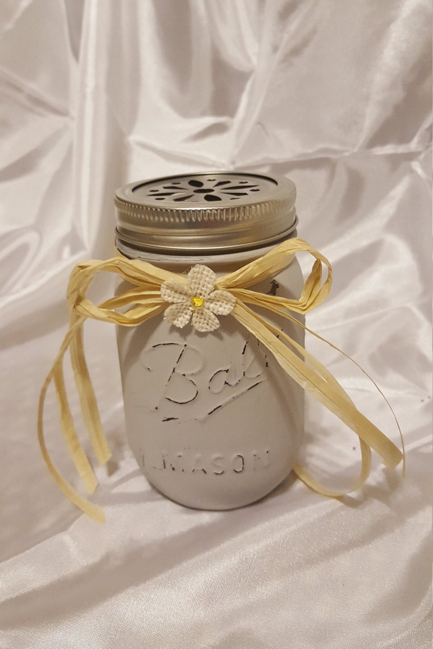 Mason Jar Potpourri Holder Rustic Home Decor Distressed Etsy