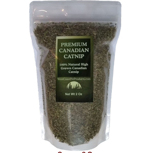 Coarse Cut Premium Grade Canadian Catnip - Fresh Canadian Catnip - Cat Nip Treat (2 oz to 16 oz)