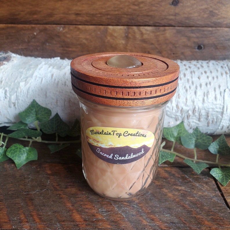 Sacred Sandalwood Mason Jar Candle