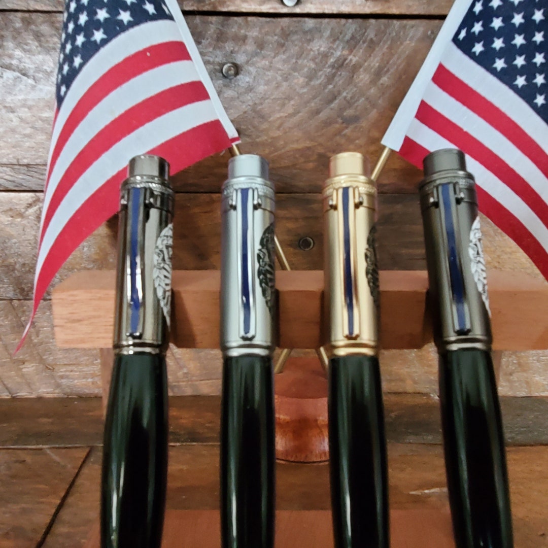 Blue Line Police Pen - Etsy
