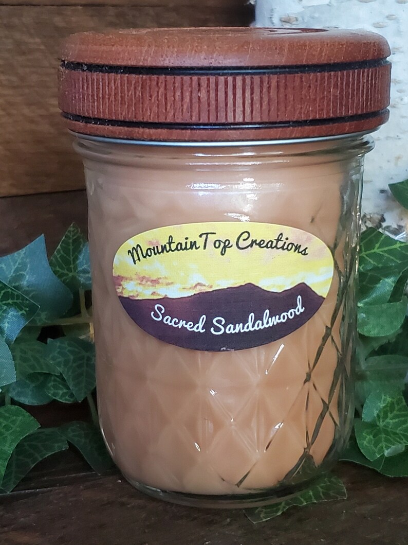 Sacred Sandalwood Mason Jar Candle