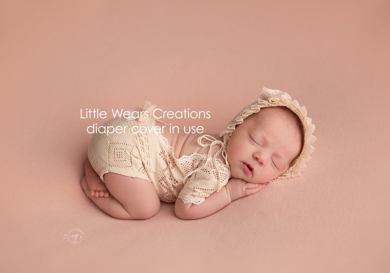NEWBORN Diaper cover photography prop, Nude Skin Coloured nappy / diaper cover pants, Gender neutral newborn photo props, Buy 3 Get 1 FREE image 8