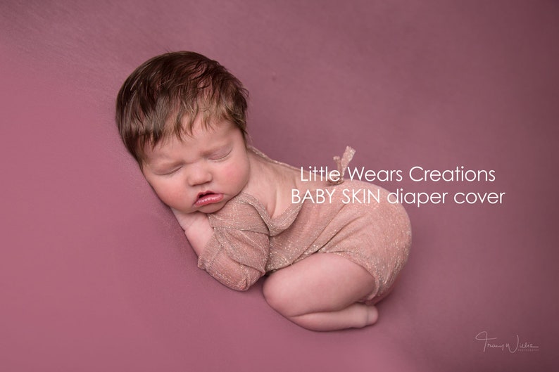 NEWBORN Diaper cover photography prop, Nude Skin Coloured nappy / diaper cover pants, Gender neutral newborn photo props, Buy 3 Get 1 FREE image 5