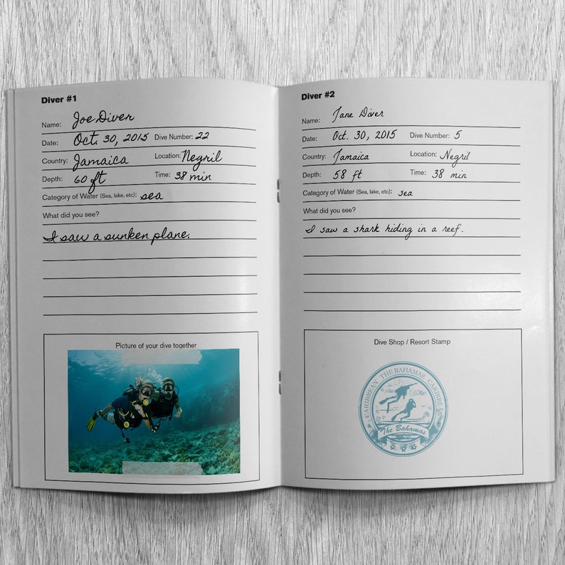 The Scuba Dive Log Book for Couples image 3