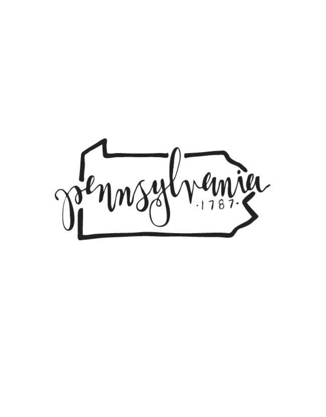 Pennsylvania - Printable Download - Etsy