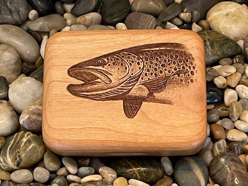 Engraved Fly Fishing Box image 1